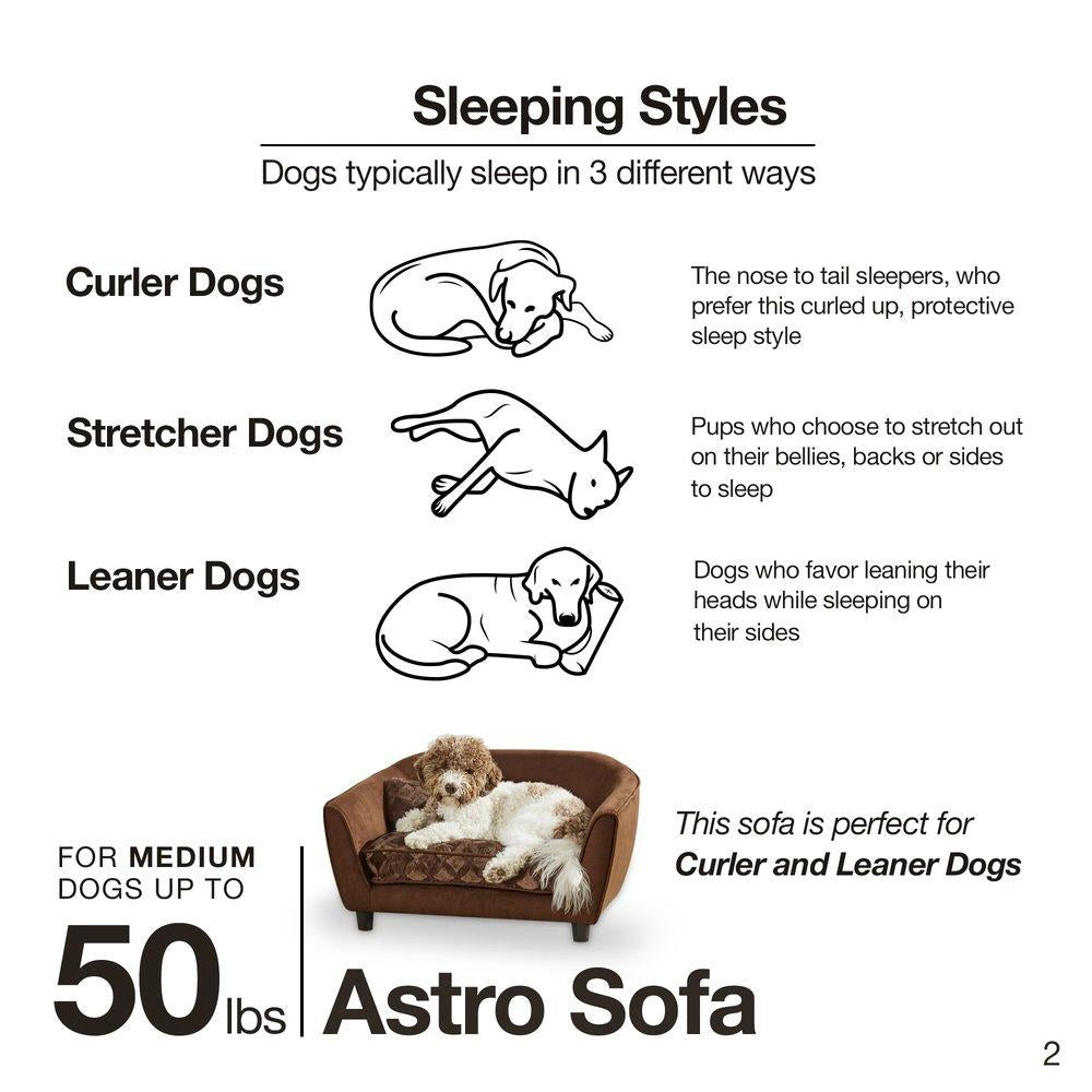 Enchanted Home Pet Ultra Plush Astro Sofa Dog Bed