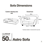 Enchanted Home Pet Ultra Plush Astro Sofa Dog Bed
