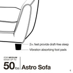 Enchanted Home Pet Ultra Plush Astro Sofa Dog Bed