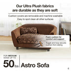 Enchanted Home Pet Ultra Plush Astro Sofa Dog Bed