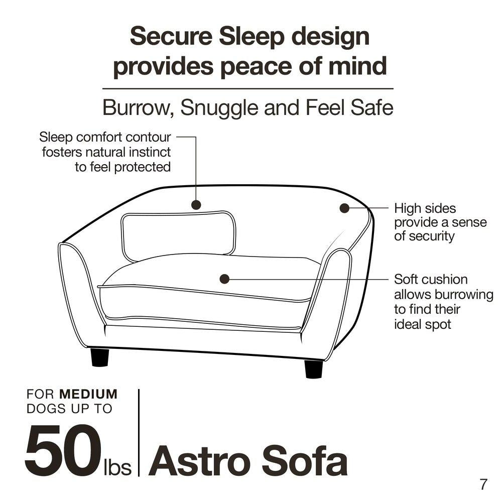 Enchanted Home Pet Ultra Plush Astro Sofa Dog Bed