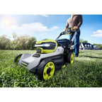Powerful 21 in 40V Lithium Ion Battery Self-Propelled Lawn Mower 2 6Ah Batteries