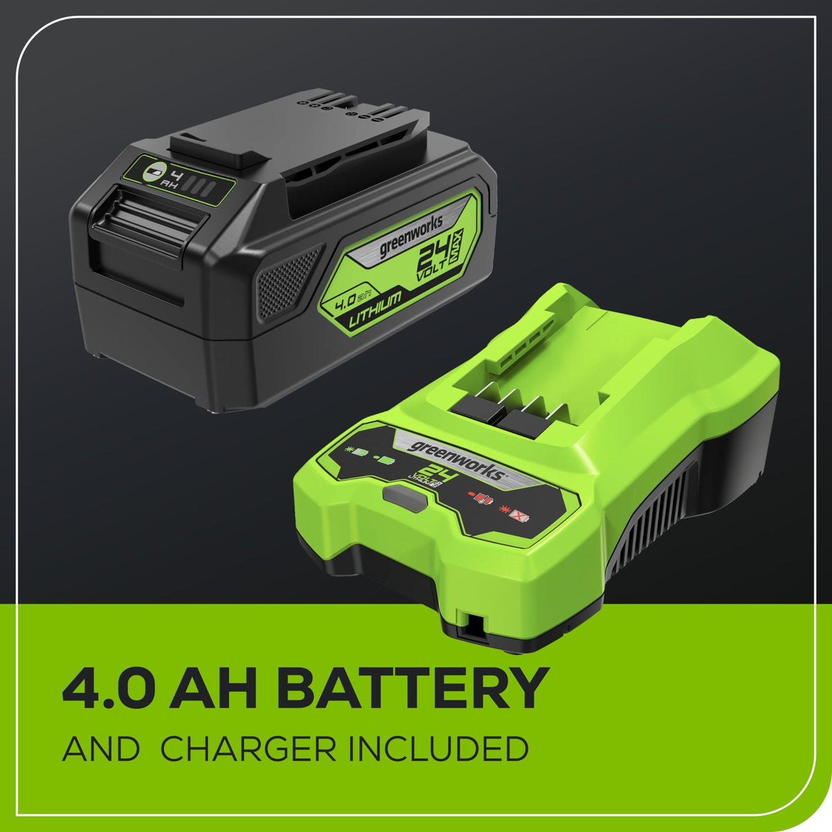 24V 13“ Brushless Cordless Lawn Mower with 4.0Ah Battery &amp; Charger,Maintenance-Push Mower with 2-in-1 Mulch/Bag