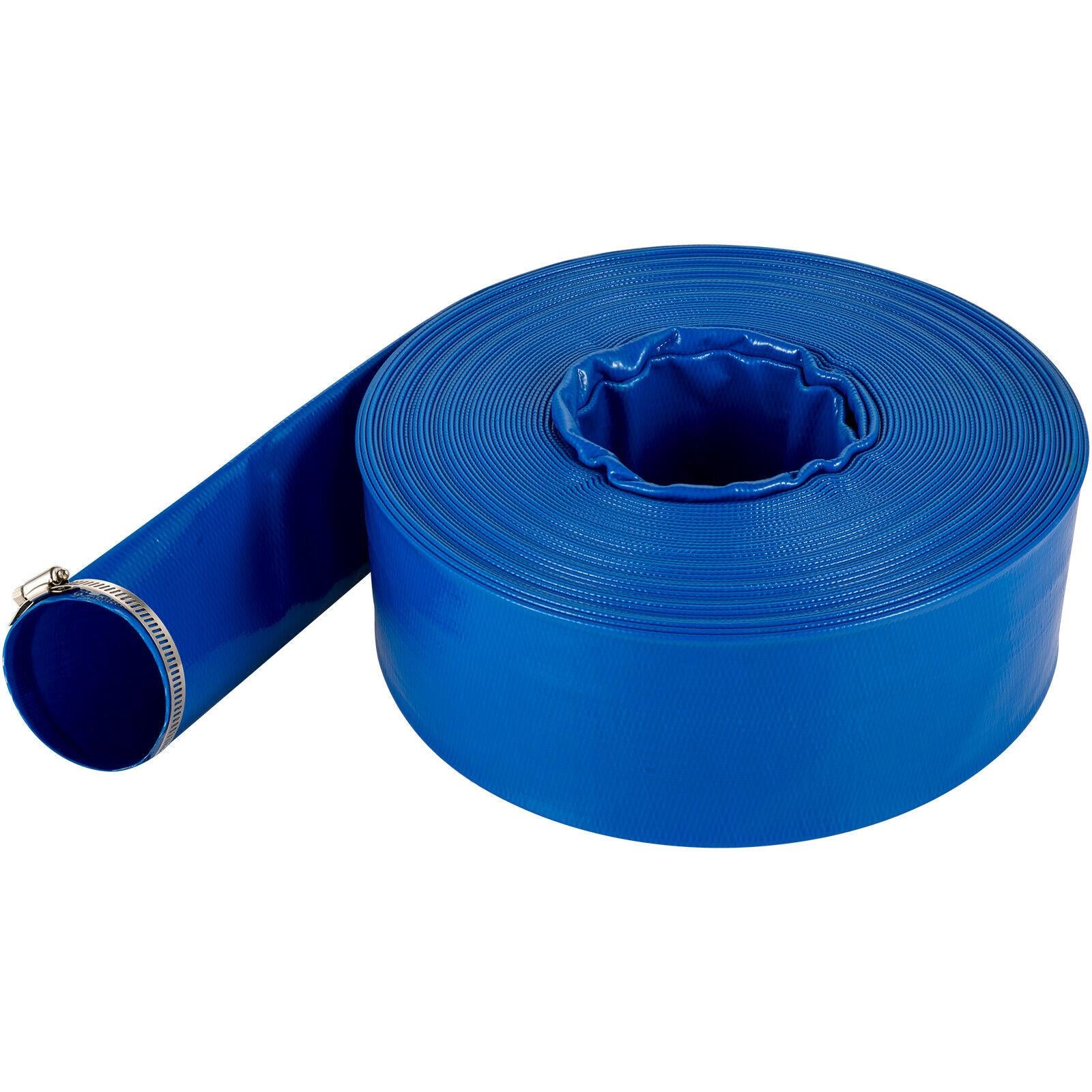 water discharge hose pvc |4" x 105 ft| weather-proof| burst-proof|