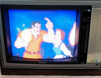 vtg rare sony 19" trinitron color tv receiver kv-1923 gaming works clean