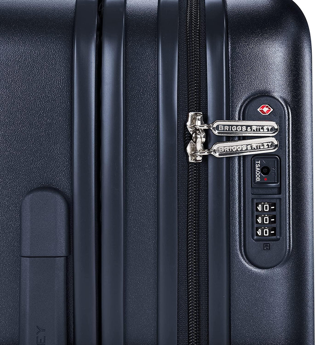 Sympatico Hardside International Spinner Luggage, Matte Navy, 21-Inch Carry-On