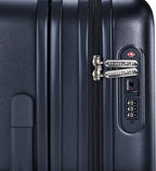 Sympatico Hardside International Spinner Luggage, Matte Navy, 21-Inch Carry-On