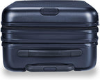 Sympatico Hardside International Spinner Luggage, Matte Navy, 21-Inch Carry-On