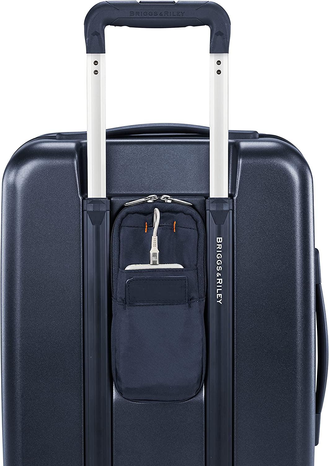Sympatico Hardside International Spinner Luggage, Matte Navy, 21-Inch Carry-On