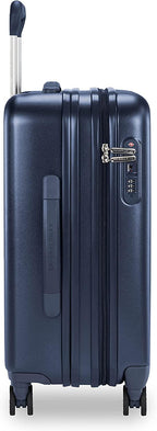 Sympatico Hardside International Spinner Luggage, Matte Navy, 21-Inch Carry-On