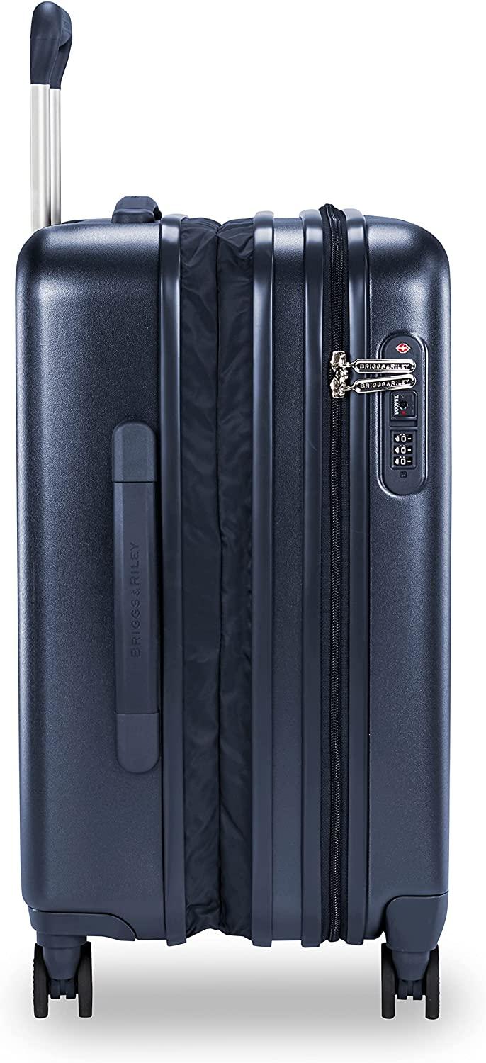 Sympatico Hardside International Spinner Luggage, Matte Navy, 21-Inch Carry-On