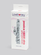 Lovehoney Jessica Rabbit Xtra 10 Function Girthy Rabbit Vibrator, Clear