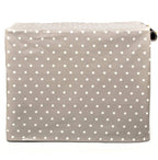 Lords &amp; Labradors Grey Spot Oilcloth Dog Crate Cover to fit Midwest iCrate and Similar Sized Dog crates