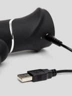 Happy Rabbit Triple Curve Rechargeable Rabbit Vibrator, Black