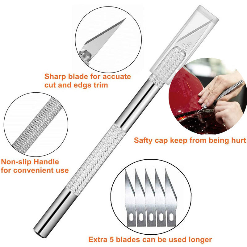 Complete Car Wrapping and Window Tinting Tool Kit - Vinyl Scraper, Cutter, Squeegee, Spatulas & More!