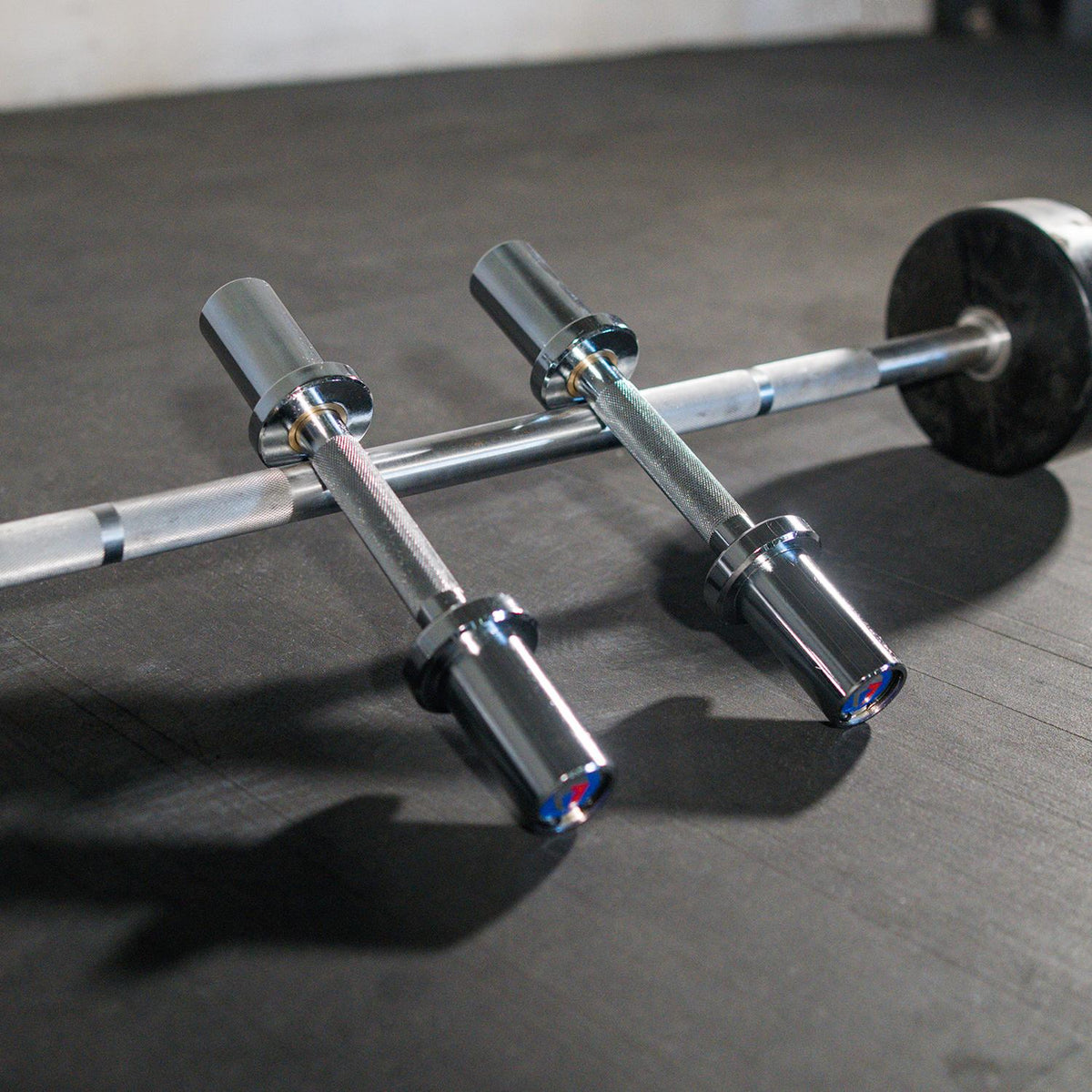 Pair of Loadable 15" Olympic Dumbbell Handle