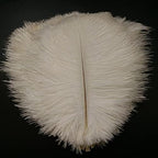 LeoCraft Feather for Crafts 50pcs White Ostrich Feathers Wedding Party Decorations 6-30 inch/15-75cm Wedding Birthday Christmas Decorations
