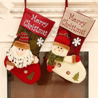 ZXYDD Old Man1+ Snowman 1 Christmas Decorations Christmas Sock Gift Bag Santa Candy Cans Christmas Tree Ornaments 5 48(cm) Christmas Ornament