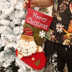 ZXYDD Old Man1+ Snowman 1 Christmas Decorations Christmas Sock Gift Bag Santa Candy Cans Christmas Tree Ornaments 5 48(cm) Christmas Ornament