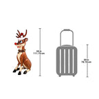 Toscano Santa's Red-Nosed Christmas Reindeer Statue: Sitting Large