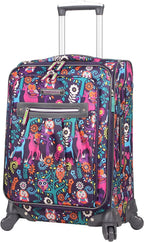 Carry On Expandable  Pattern Luggage With Spinner Wheels For Woman (20in, Wildwoods)