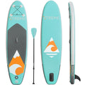 Ultimate 10 ft. Aqua PVC Inflatable Stand Up Paddle-Board with SUP Paddle and Essentials
