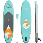 Ultimate 10 ft. Aqua PVC Inflatable Stand Up Paddle-Board with SUP Paddle and Essentials