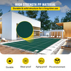 vevor swimming pool safety cover inground 18x42ft rectangle fitting 16x40ft pool