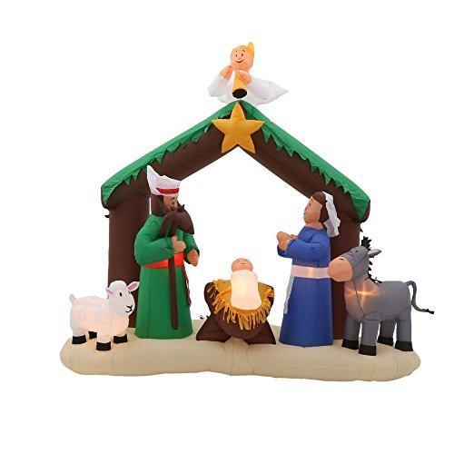 Gemmy Industries 208788 79 in. Airblown Nativity Scene