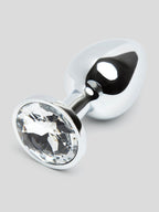 Lovehoney Jeweled Metal Butt Plug 2.5 Inch, Silver