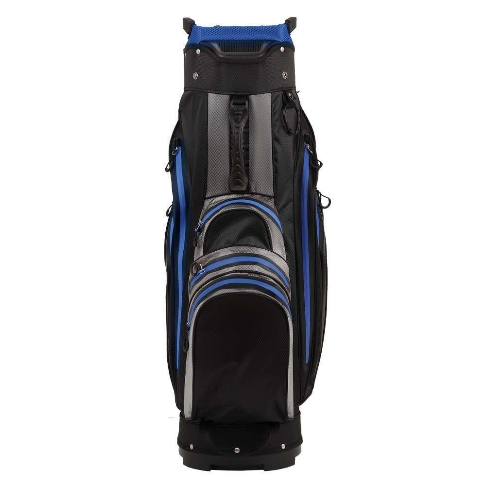 Ram Golf Waterproof Cart Bag - 14 Way Club Dividers Black/Grey/Blue