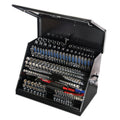 – LA400B – 30-Inch Portable  Toolbox – Multi-Tier  – 16-GauConstruction – SAE and Metric Tool Chest – Weather-Resistant Toolbox – Lock and Latching System