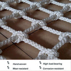Children Protective Netting Outdoor Sports Safty Netting Multifunction Network Soccer Goal Net White Multi-Size 6mm 10cm Plant Growth Garden Protection Climbing Rope Nets 4 4m White Stairs Safety