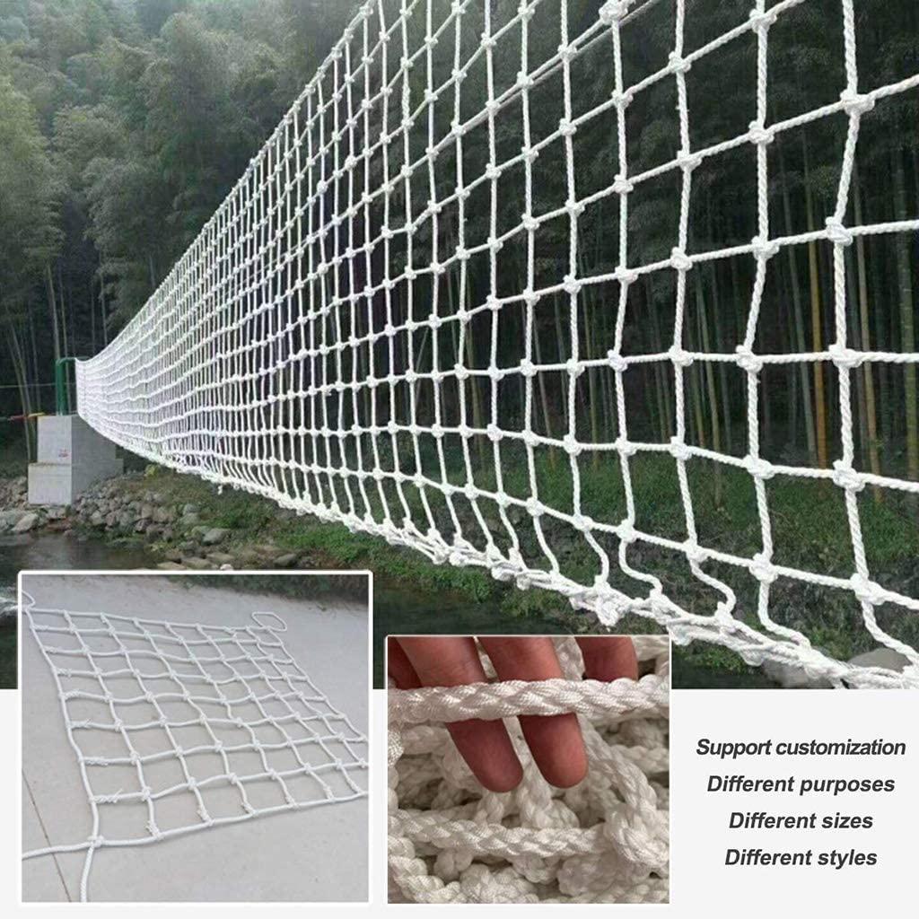 Children Protective Netting Outdoor Sports Safty Netting Multifunction Network Soccer Goal Net White Multi-Size 6mm 10cm Plant Growth Garden Protection Climbing Rope Nets 4 4m White Stairs Safety