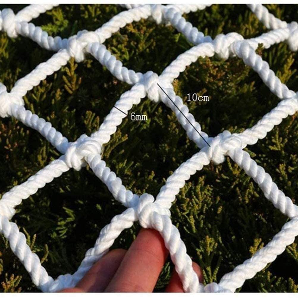 Children Protective Netting Outdoor Sports Safty Netting Multifunction Network Soccer Goal Net White Multi-Size 6mm 10cm Plant Growth Garden Protection Climbing Rope Nets 4 4m White Stairs Safety