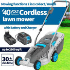 Swift 40V 18" Brushless Lawn Mower Cordless Lawnmower with Battery & Charger