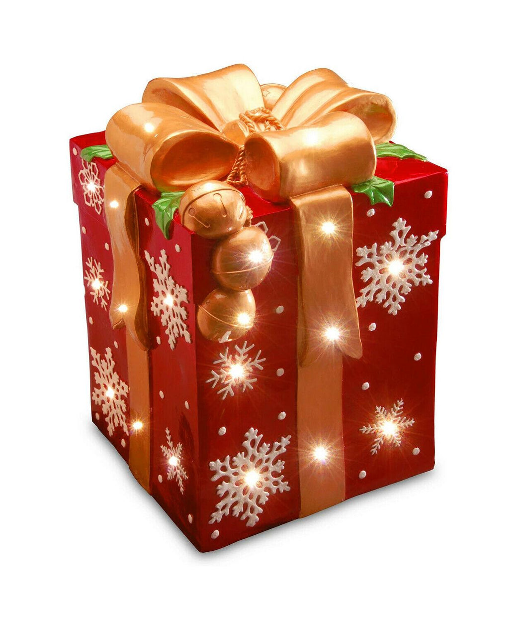 National Tree 21" PreLit Gift Box Decoration