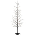 7' Matte Black Tree Warm White LED Copper Wire Lights