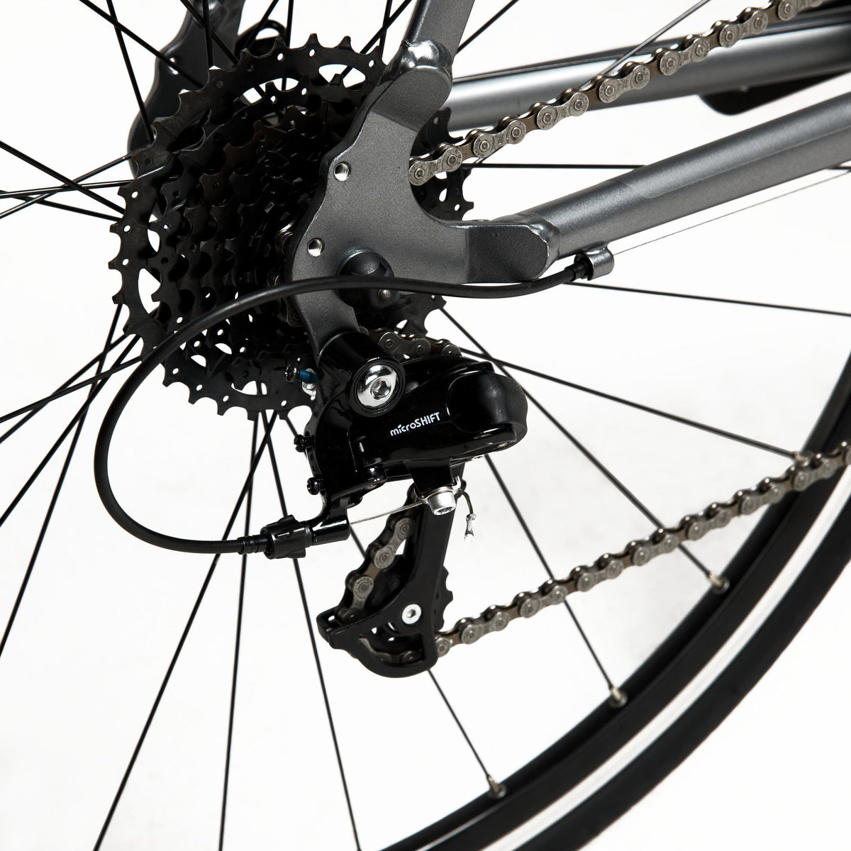 Decathlon Triban RC120, Rim Brake Aluminum Road Bike, Small, Grey