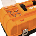 16-Inch Three-Layer Plastic StoraBox/Tool Box/Sewing Box Organizer, Multipurpose Organizer and Portable Handled StoraCase for Art Craft and Cosmetic