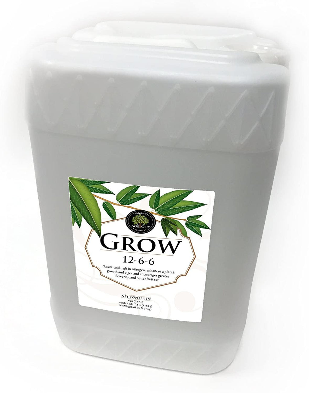 age old grow natural based liquid fertilizer, 6-gallon
