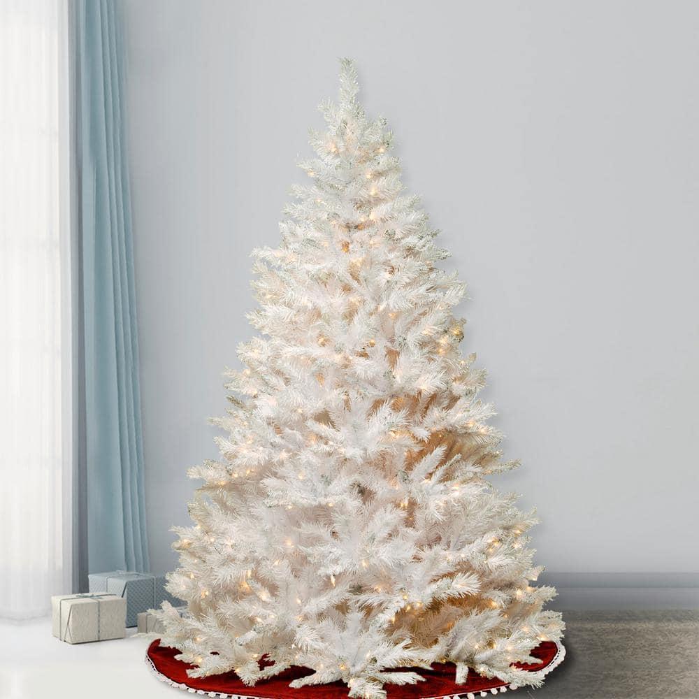 6.5 ft. Winchester White Pine Artificial Christmas Tree with Clear Lights