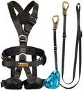 Fusion Climb Pro Backyard Zip Line Kit Harness Lanyard Trolley Bundle FK-A-HLT-08