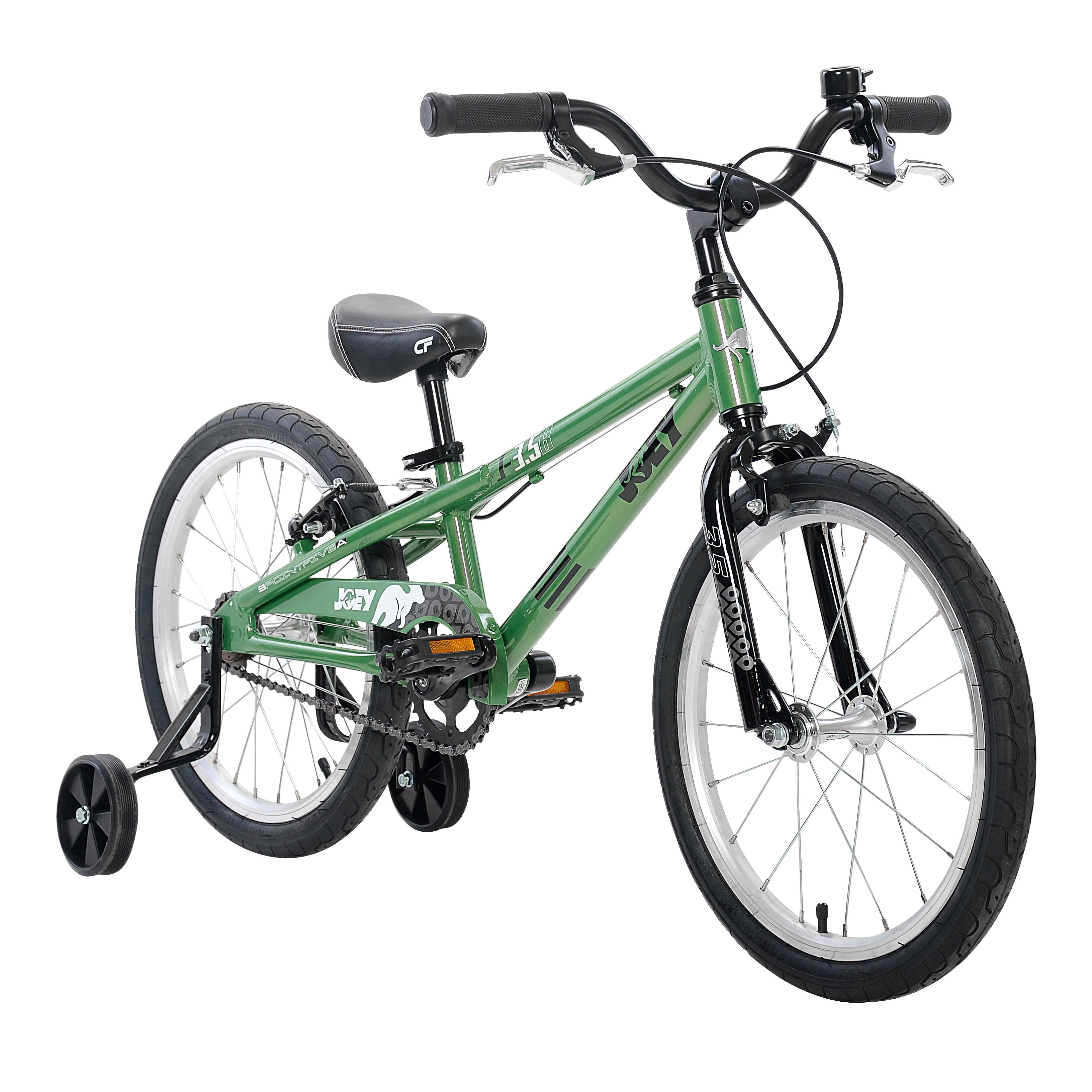 Joey 3.5 Ergonomic Kids Bicycle, For Boys or Girls, A3-6, Height 37-47 inches, in Green