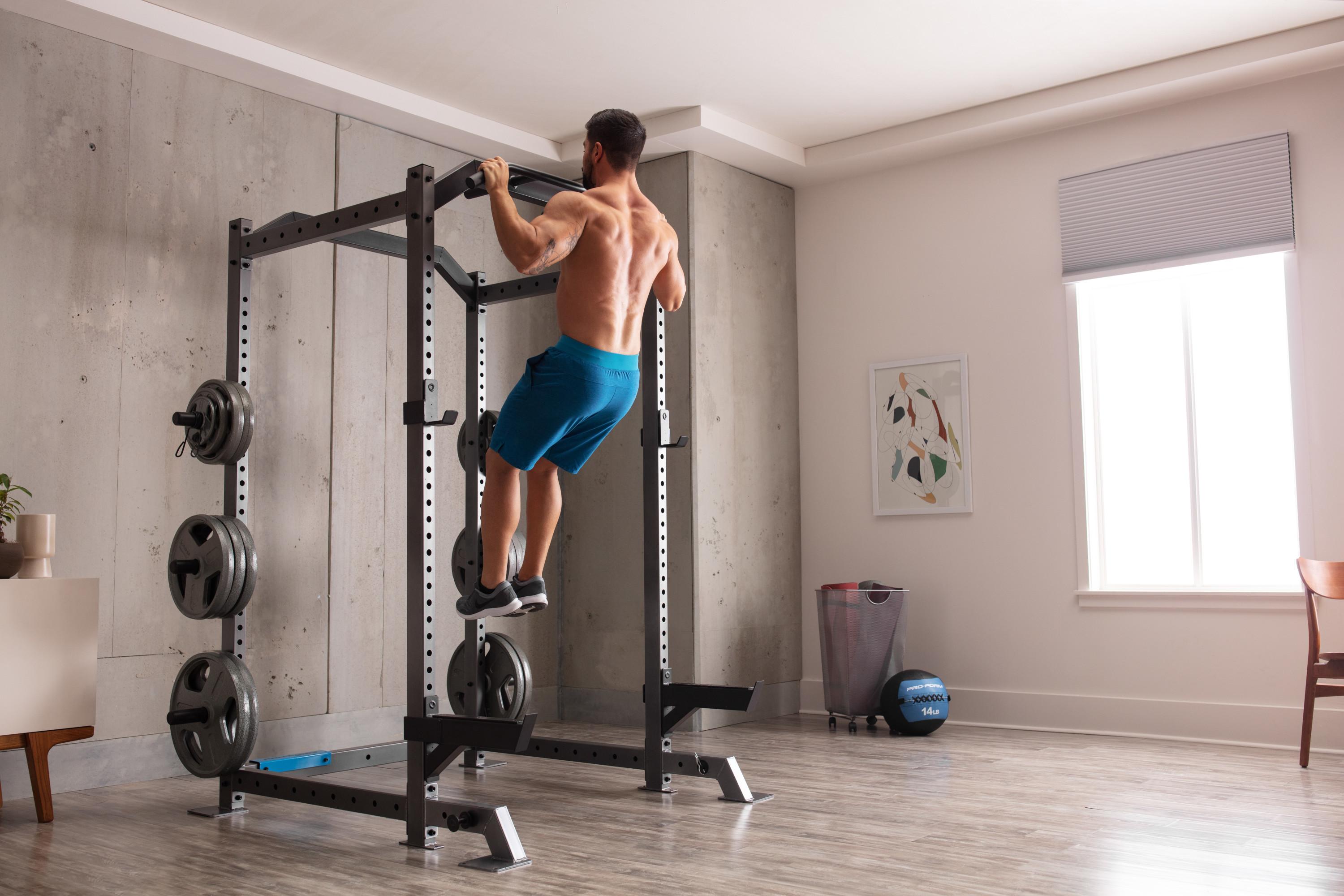 ProForm Carbon Strength Power Rack XL with Adjustable Spotting Arms, 610 lb. Total Weight Capacity
