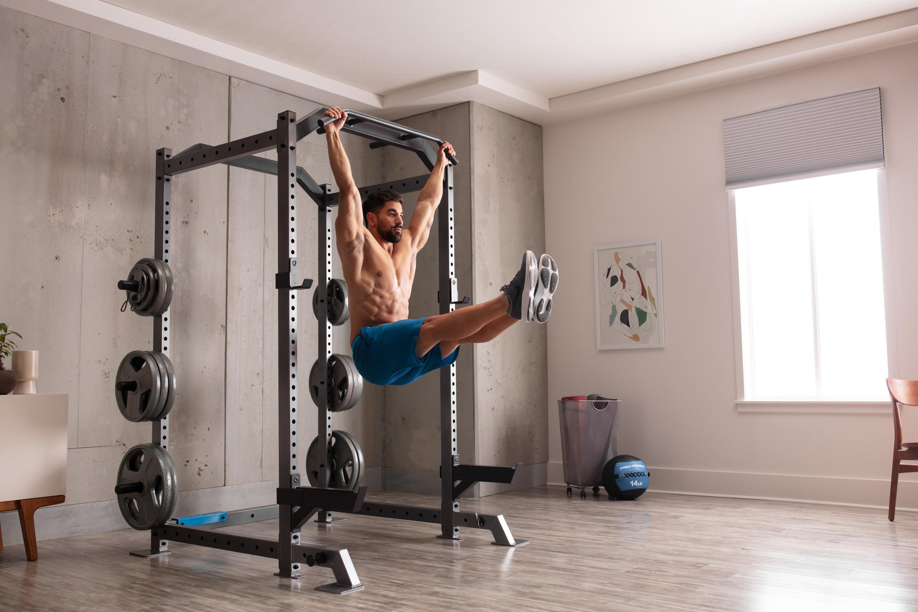 ProForm Carbon Strength Power Rack XL with Adjustable Spotting Arms, 610 lb. Total Weight Capacity