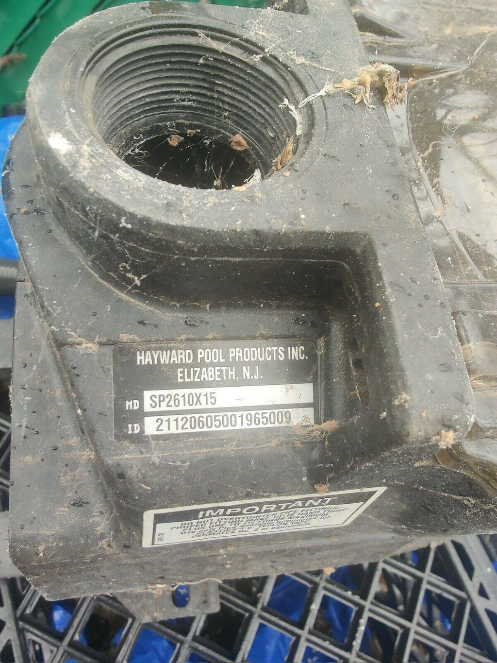 hayward super sp2610x15 for 1.5hp motor  in-ground pool pump
