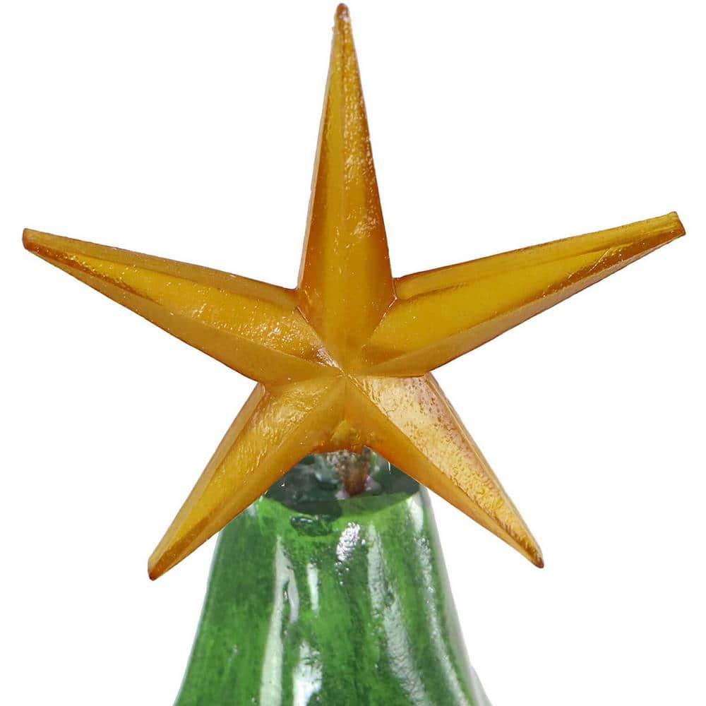 3 ft. Pre-Lit Artificial Christmas Tree with Illuminated Star and Vintage Bulb Covers in Green