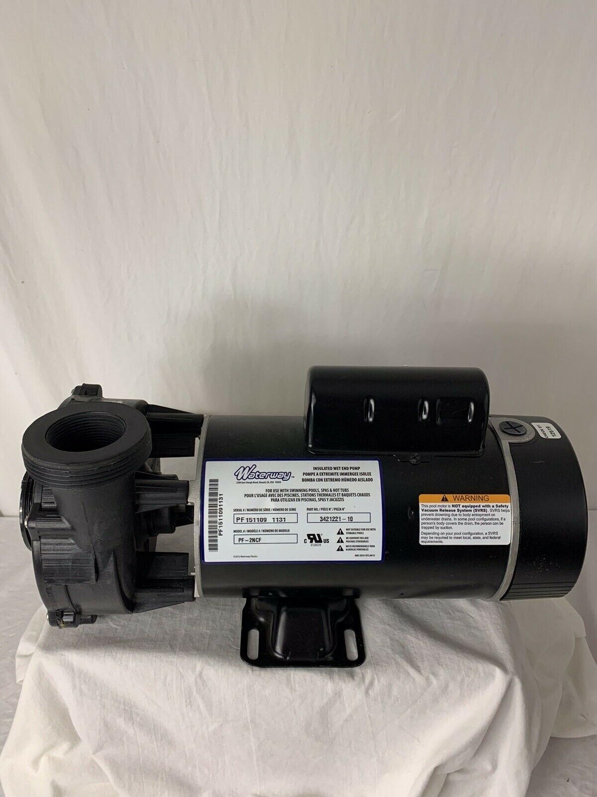 century waterway spa pump 3hp 230v 8.5/2.8a 2-speed 2 mbt sd 48f hot tub hi-flo