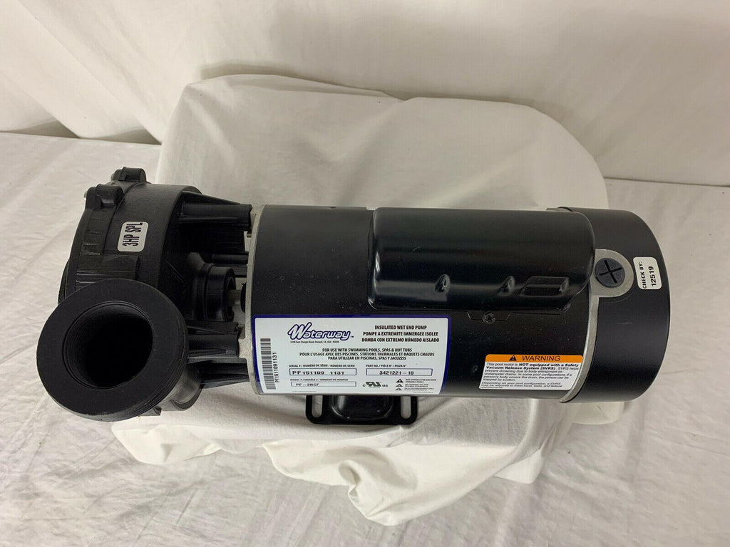 century waterway spa pump 3hp 230v 8.5/2.8a 2-speed 2 mbt sd 48f hot tub hi-flo